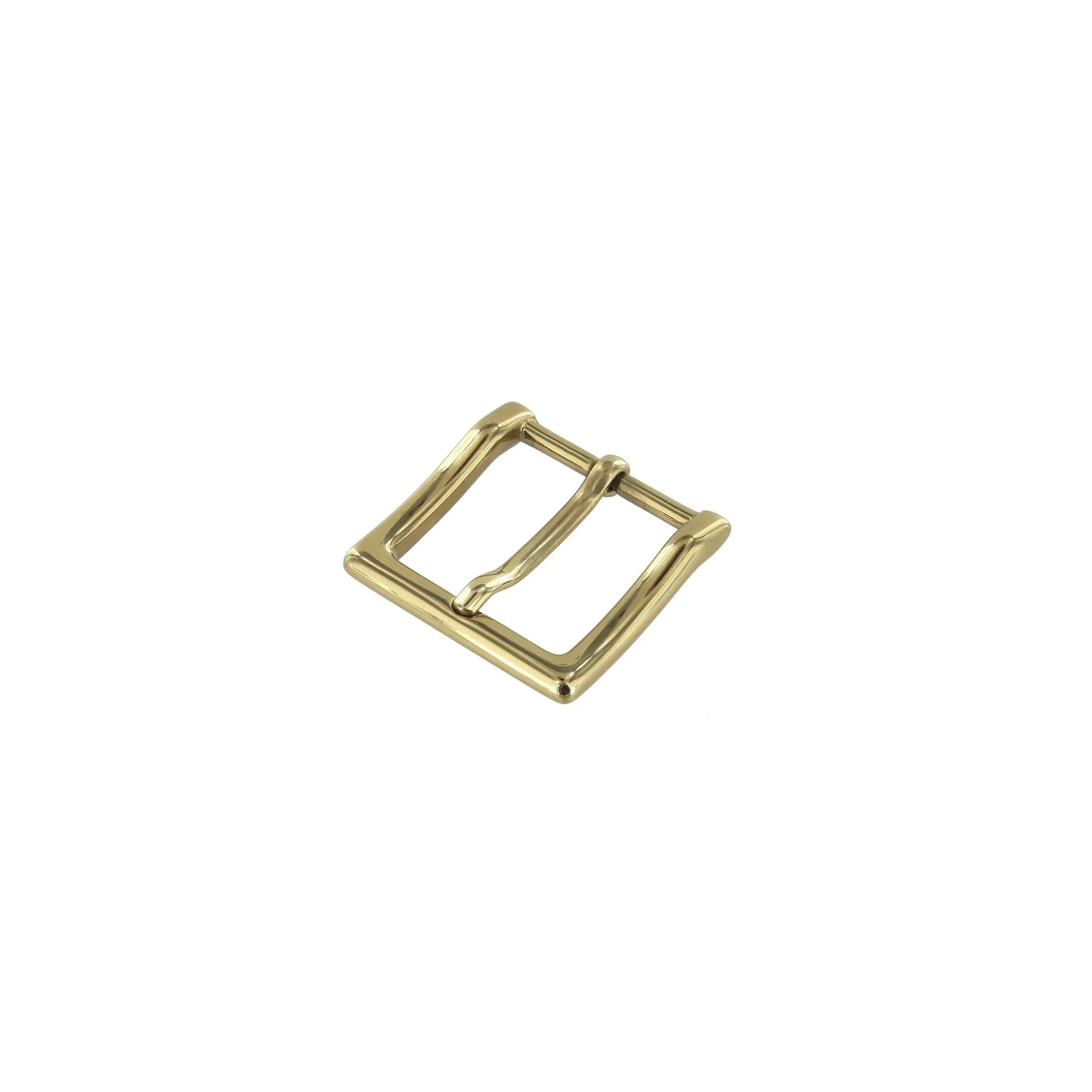 1 1/2" Cherry Seasonal Belt with Regis Dress Buckle in Brass
