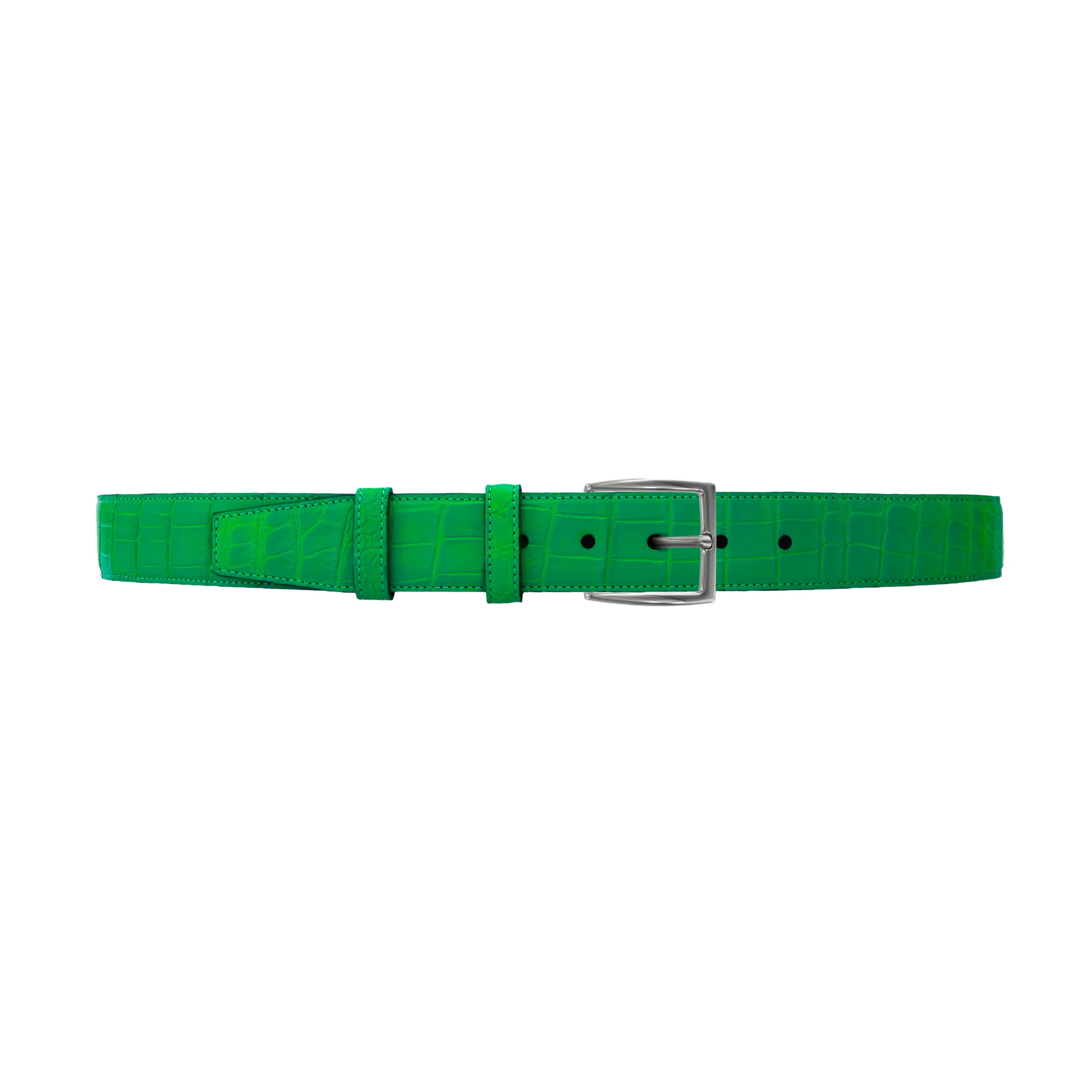 1 1/2" Fern Seasonal Belt with Winston Dress Buckle in Polished Nickel