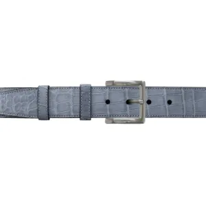 1 1/2" Slate Seasonal Belt with Regis Dress Buckle in Matt Nickel