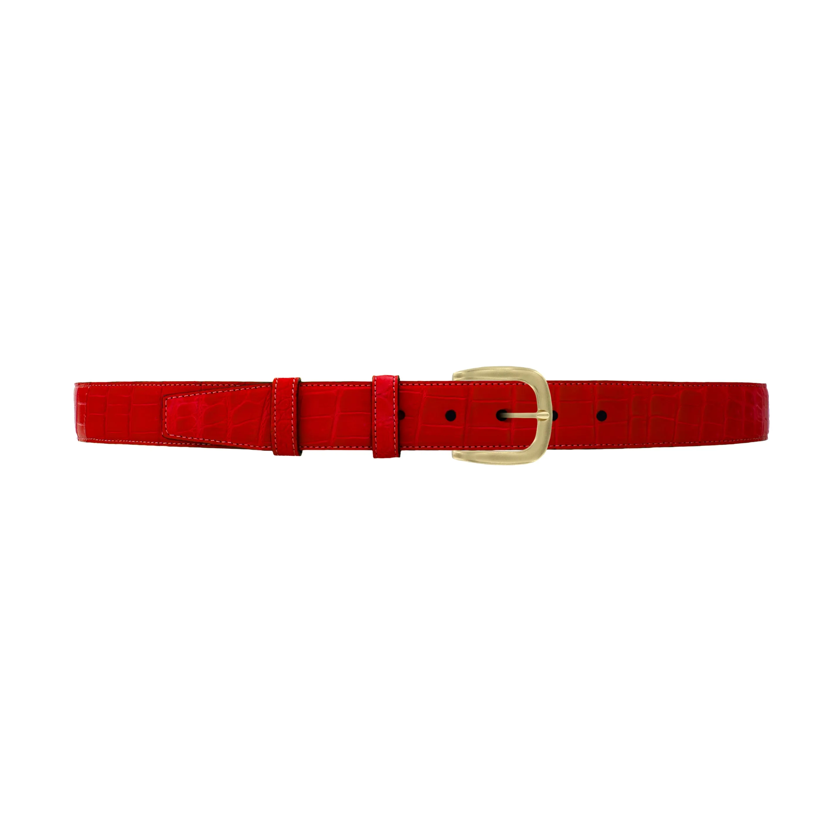 1 1/4" Candy Seasonal Belt with Oxford Cocktail Buckle in Brass