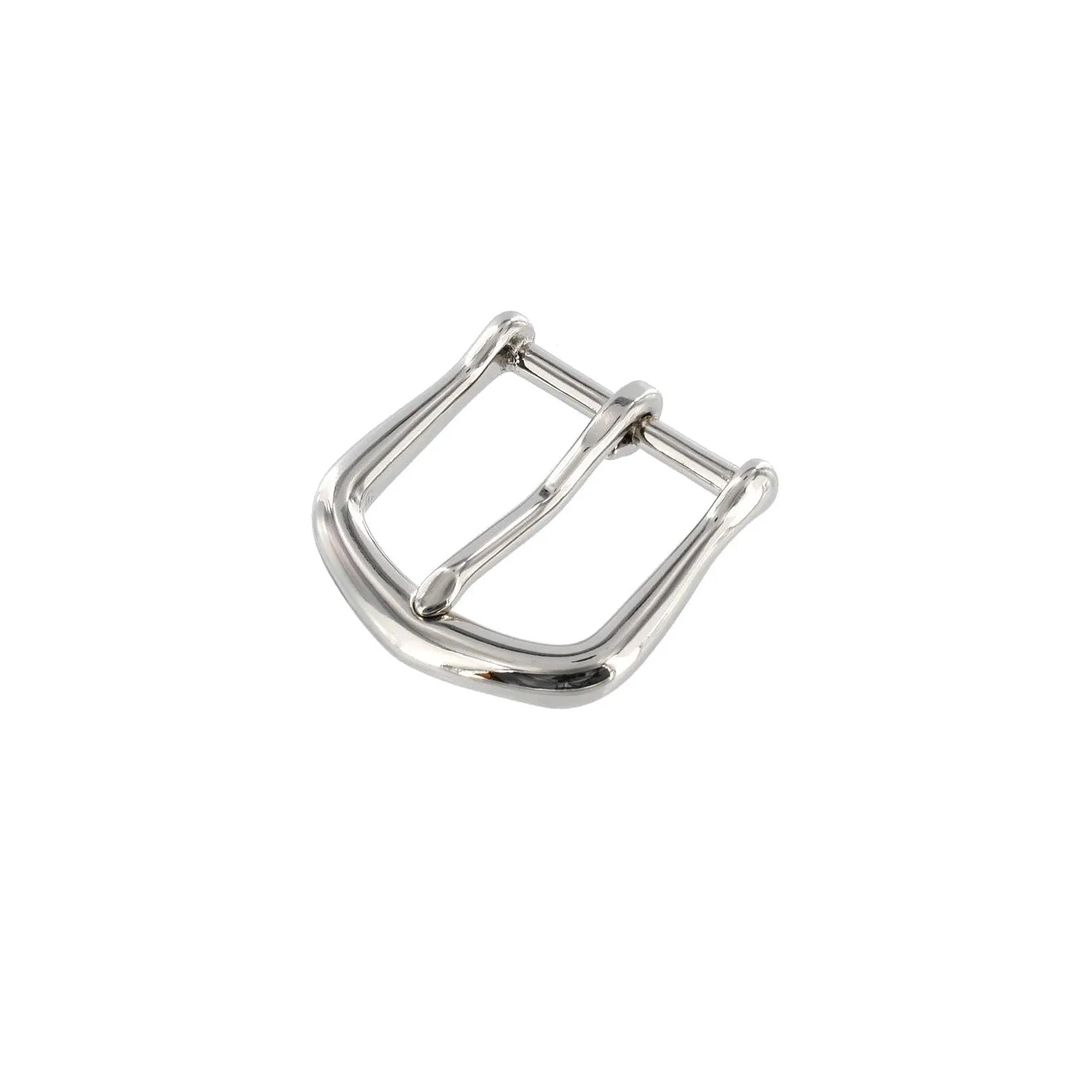 1 1/4" Fuchsia Seasonal Belt with Derby Cocktail Buckle in Polished Nickel