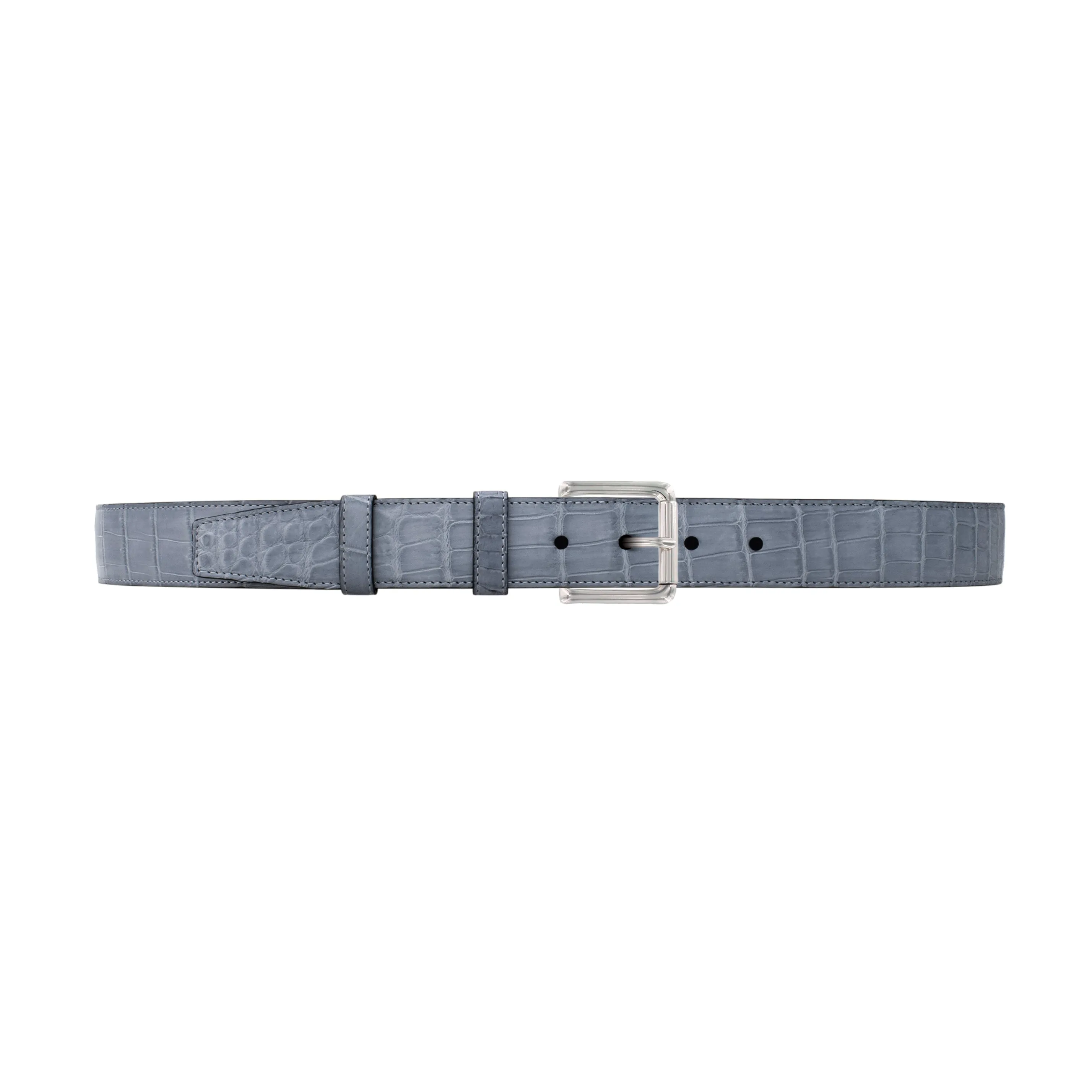1 1/4" Slate Seasonal Belt with Austin Casual Buckle in Polished Nickel