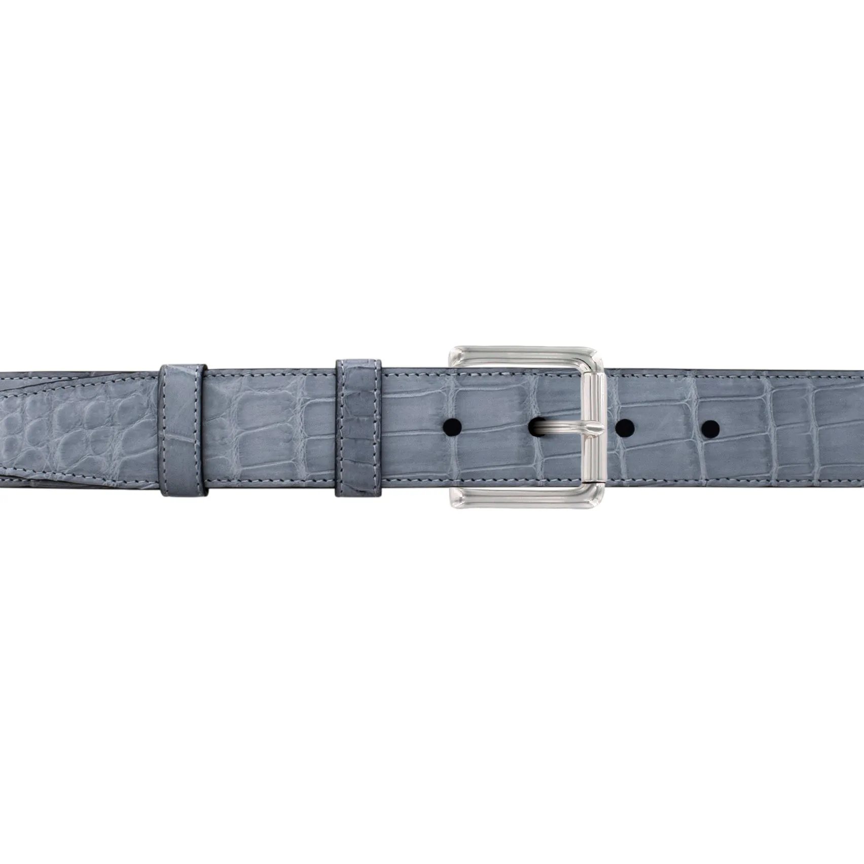 1 1/4" Slate Seasonal Belt with Austin Casual Buckle in Polished Nickel
