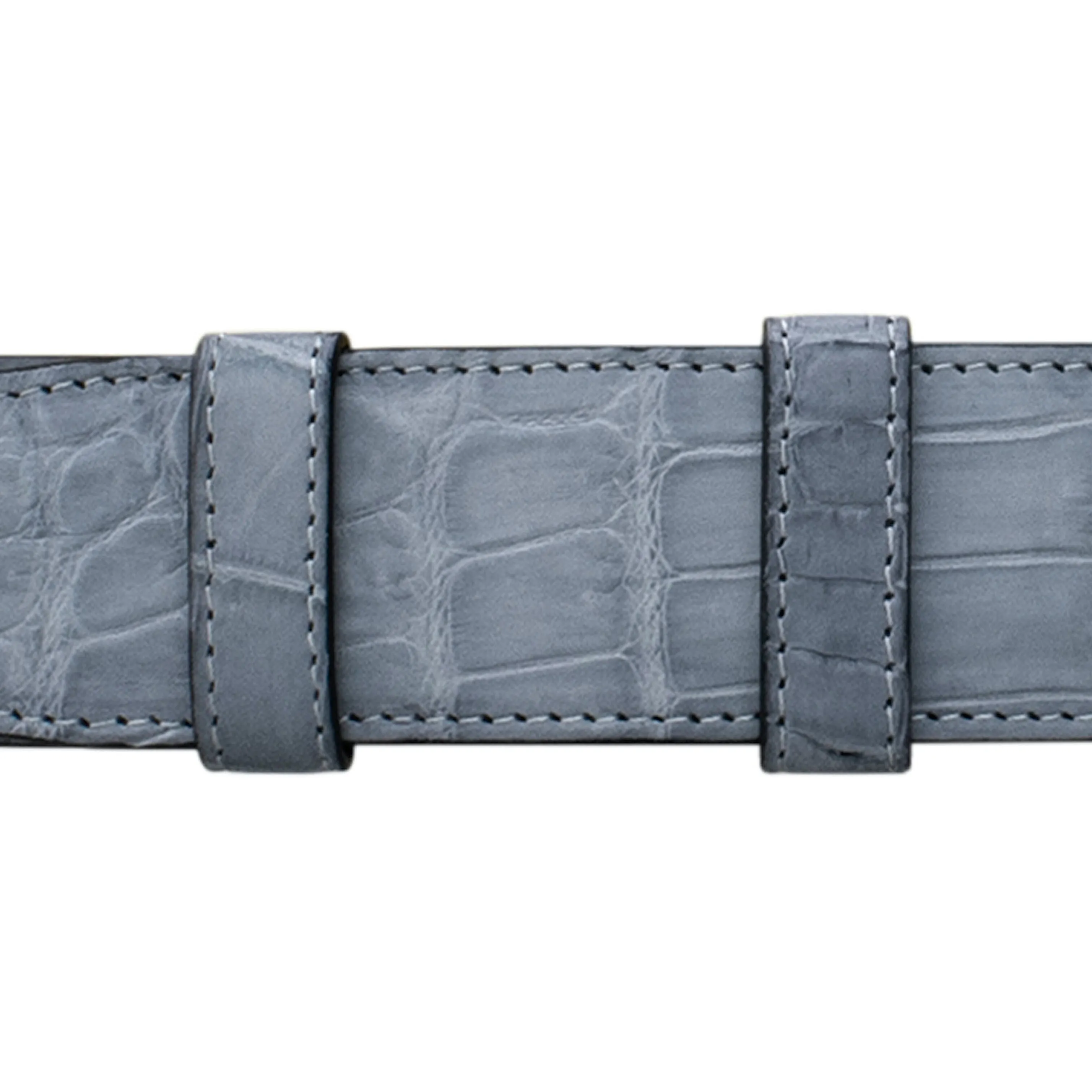 1 1/4" Slate Seasonal Belt with Austin Casual Buckle in Polished Nickel