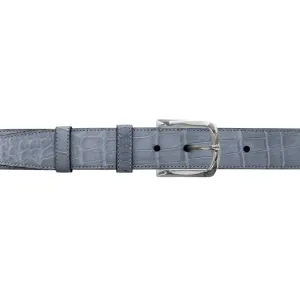 1 1/4" Slate Seasonal Belt with Sutton Dress Buckle in Polished Nickel