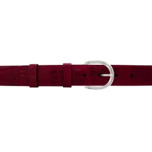 114" Garnet Seasonal Belt with Denver Casual Buckle in Polished Nickel
