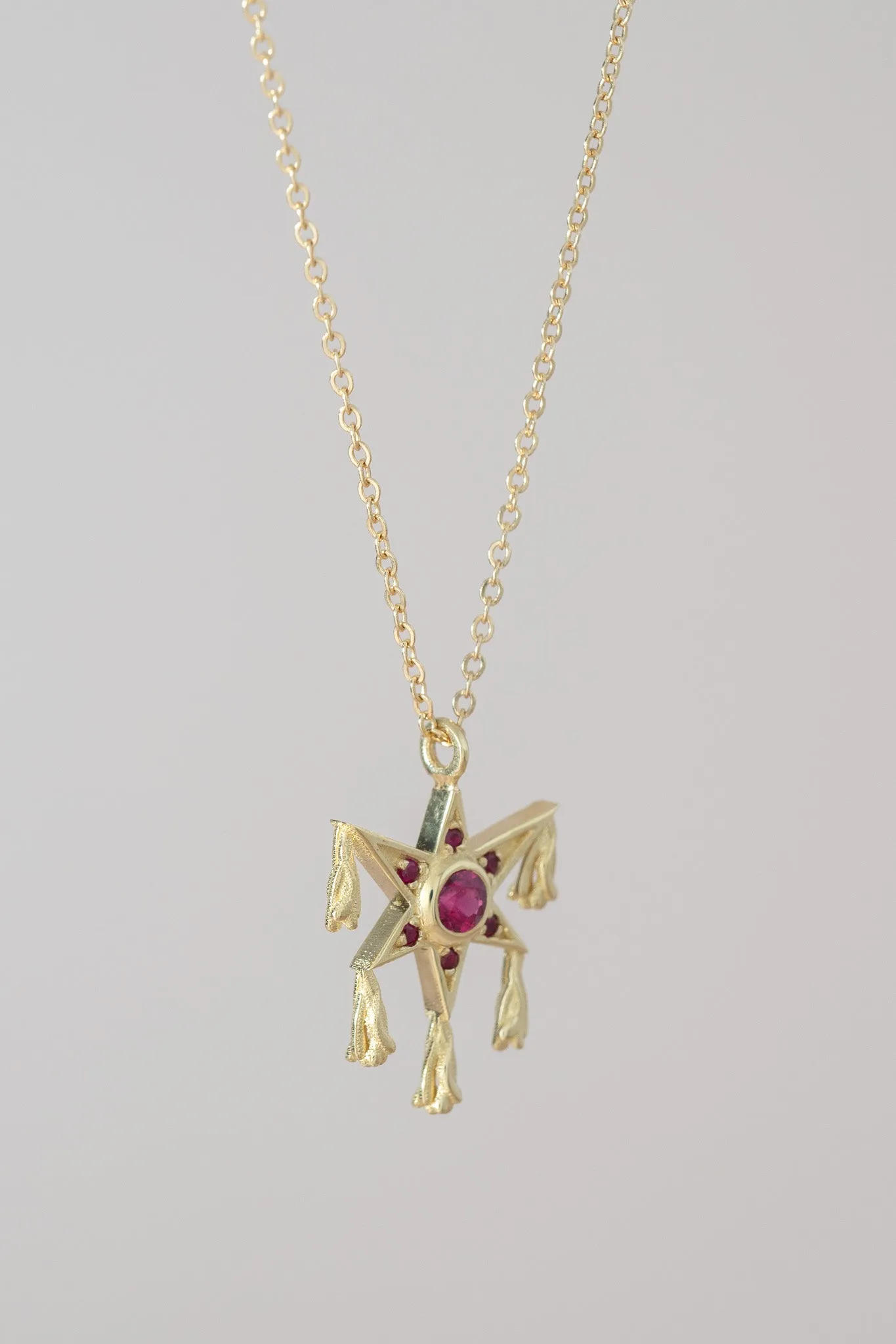 14K Ruby Piñata Necklace
