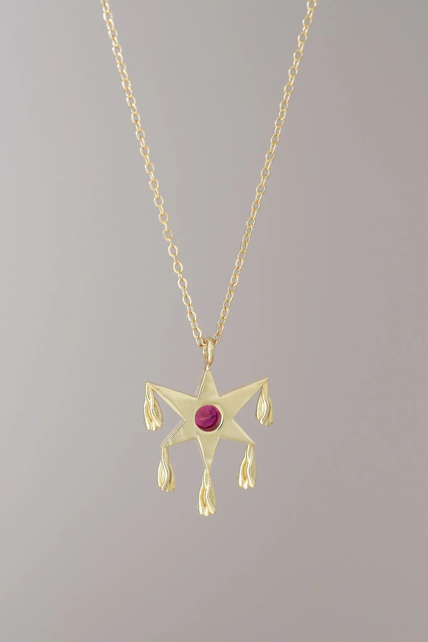 14K Ruby Piñata Necklace