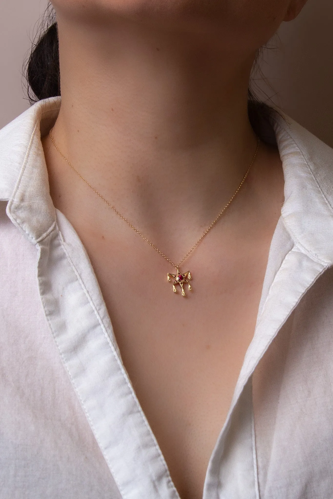 14K Ruby Piñata Necklace