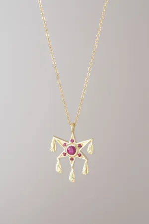 14K Ruby Piñata Necklace