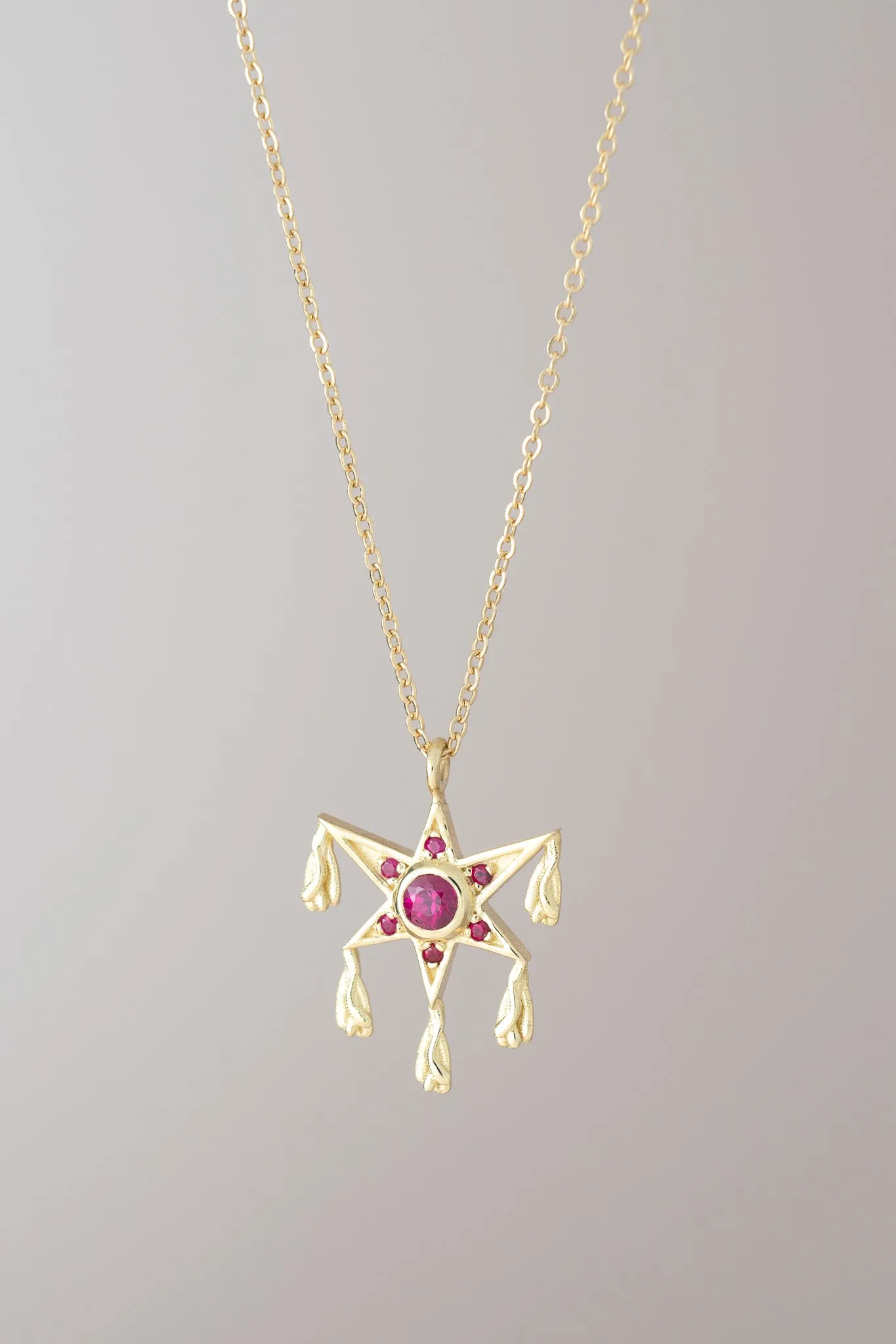 14K Ruby Piñata Necklace