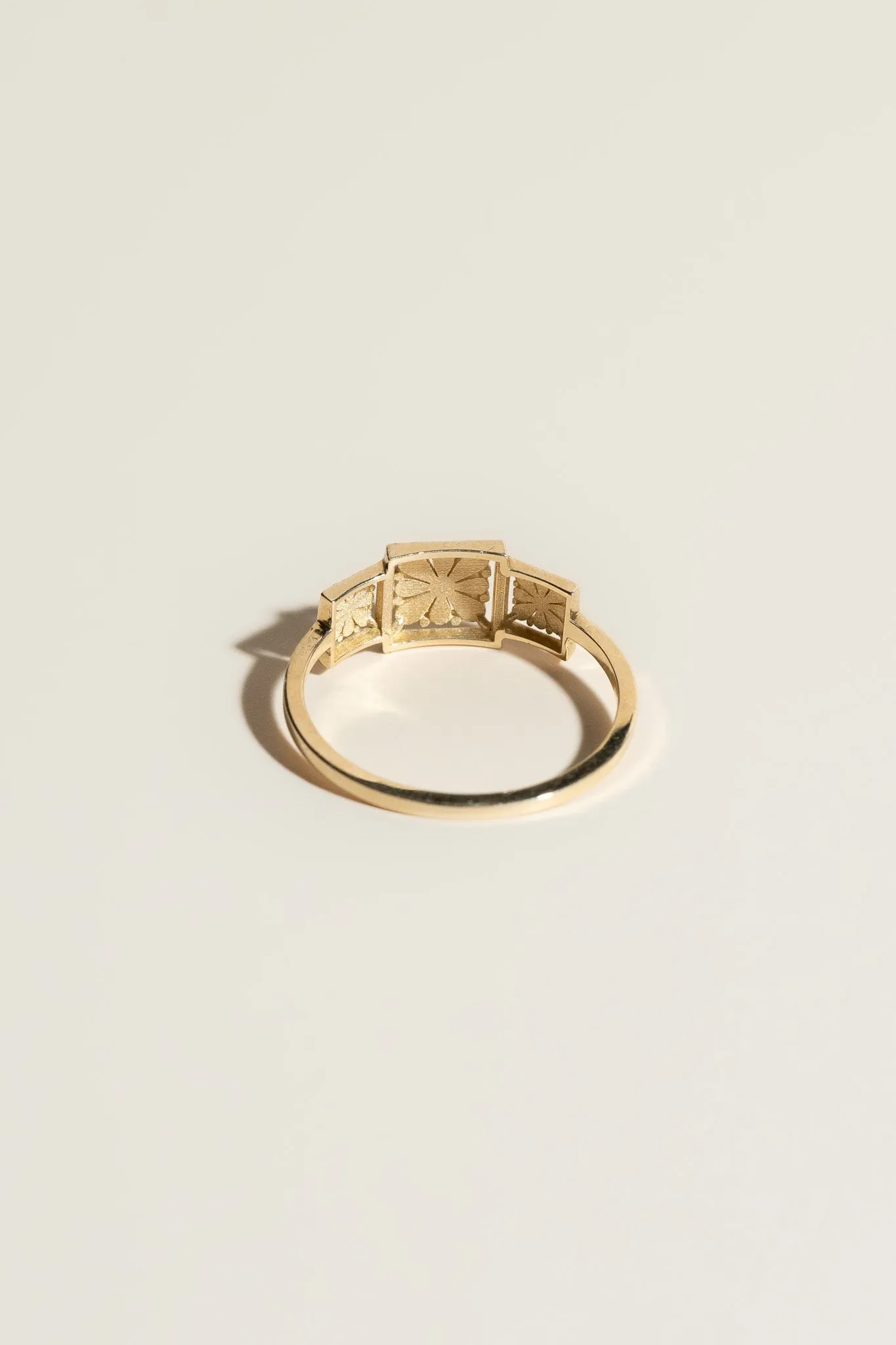 14K Tres Flores Talavera Ring