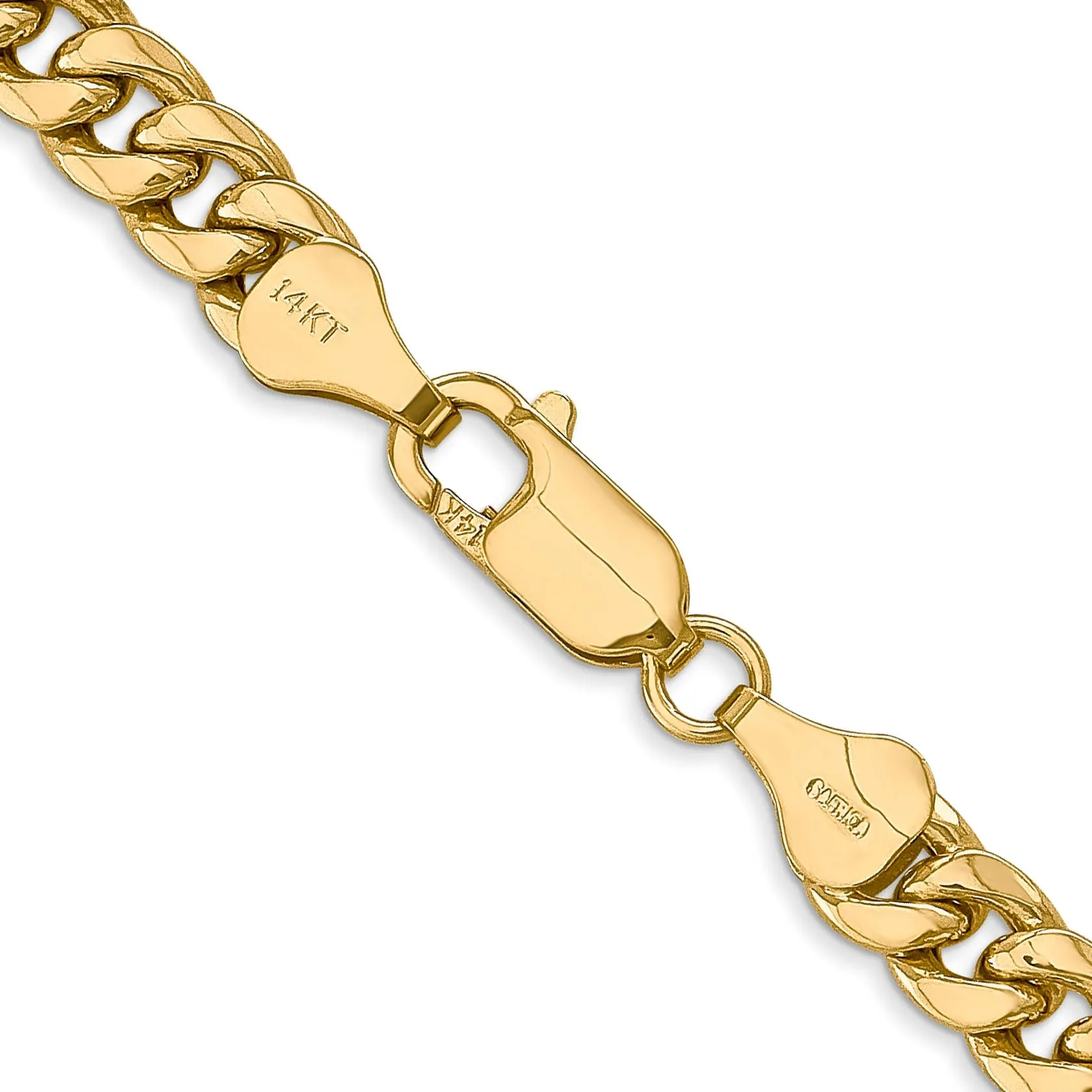 14k Yellow Gold 6.00mm Hollow Cuban Link Chain