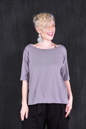 1569 Poetic Layering Top Morning Grey