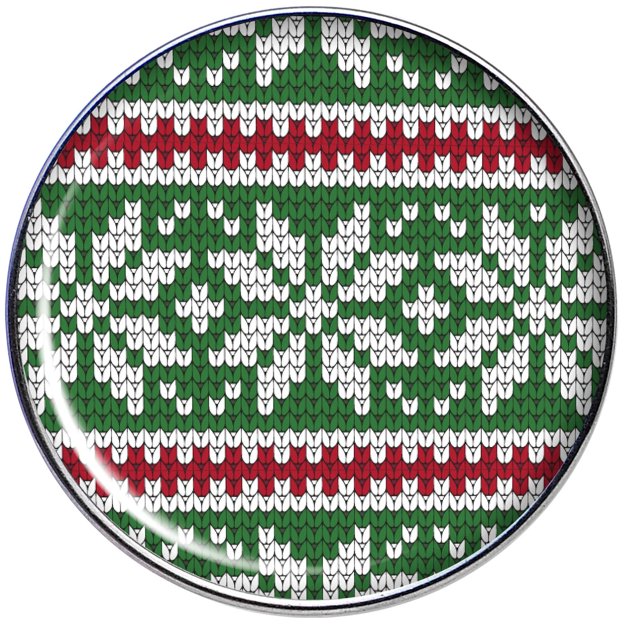 16 Gauge 1/4 Green Red Christmas Sweater Tragus Cartilage Earring