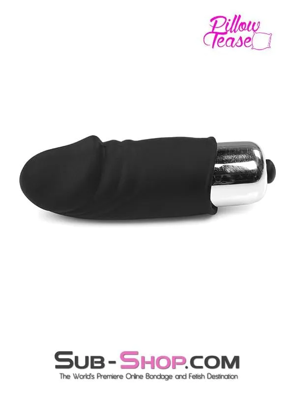 1873M      Mini Silicone Dildo Head Vibrating Bullet - LAST CHANCE - Final Closeout!