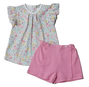 2 Pc Short Set Spring Meadows Collection