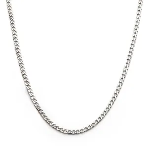 24" stainless steel classic curb chain necklace- 6mm