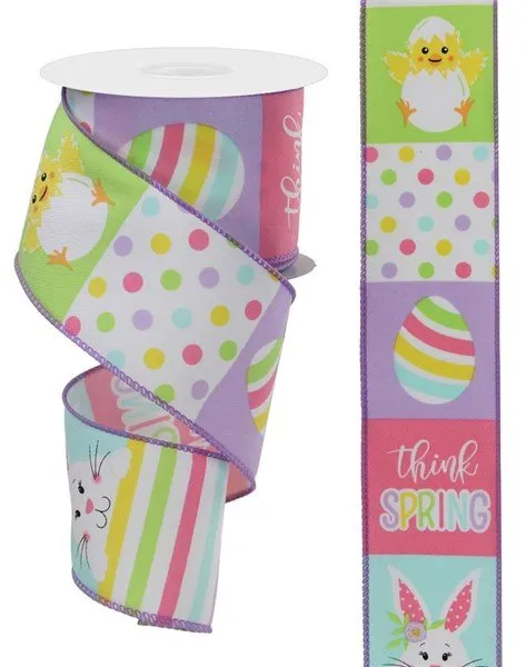 2.5" Spring Bunny/Chick Block: Pastel Multi (10 Yards) RGE1089