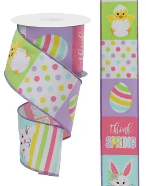 2.5" Spring Bunny/Chick Block: Pastel Multi (10 Yards) RGE1089