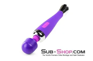 5777M      Multi-Function Rechargeable Purple Passion Vibrator Wand - LAST CHANCE - Final Closeout!