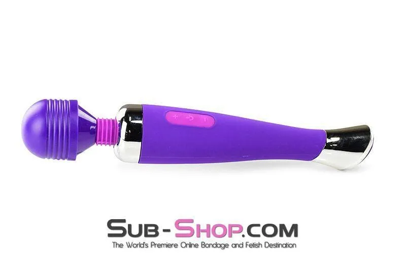 5777M      Multi-Function Rechargeable Purple Passion Vibrator Wand - LAST CHANCE - Final Closeout!