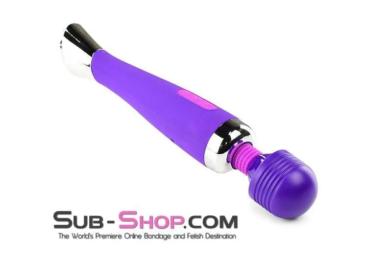 5777M      Multi-Function Rechargeable Purple Passion Vibrator Wand - LAST CHANCE - Final Closeout!