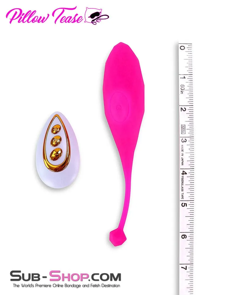 6864M      Remote Control Soft Pink Silicone 10 Function Rechargeable Vibrating Sex Egg