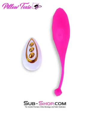 6864M      Remote Control Soft Pink Silicone 10 Function Rechargeable Vibrating Sex Egg