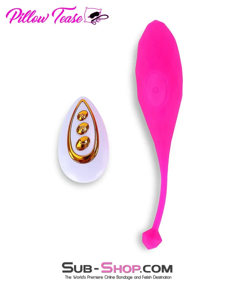 6864M      Remote Control Soft Pink Silicone 10 Function Rechargeable Vibrating Sex Egg