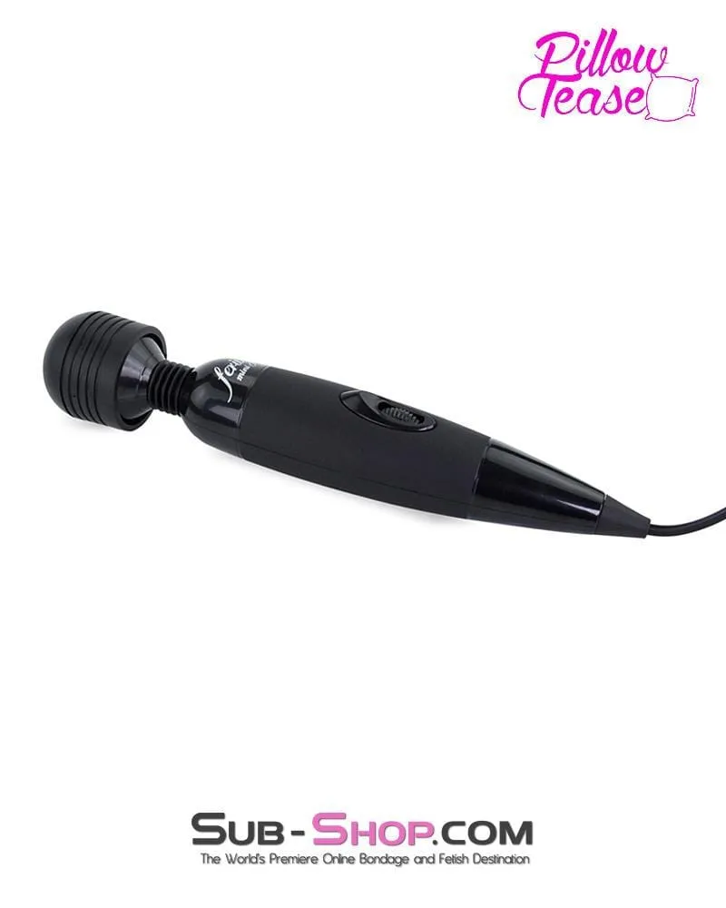 7139M      Black Fairy Mini Wand Massager - LAST CHANCE - Final Closeout!