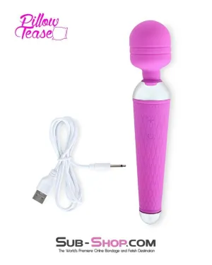 7147M      17 Function Dream Wand Rechargeable Pink Cordless Wand Massager - LAST CHANCE - Final Closeout!
