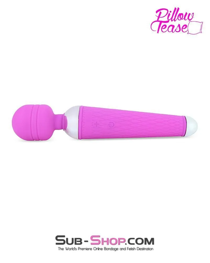7147M      17 Function Dream Wand Rechargeable Pink Cordless Wand Massager - LAST CHANCE - Final Closeout!