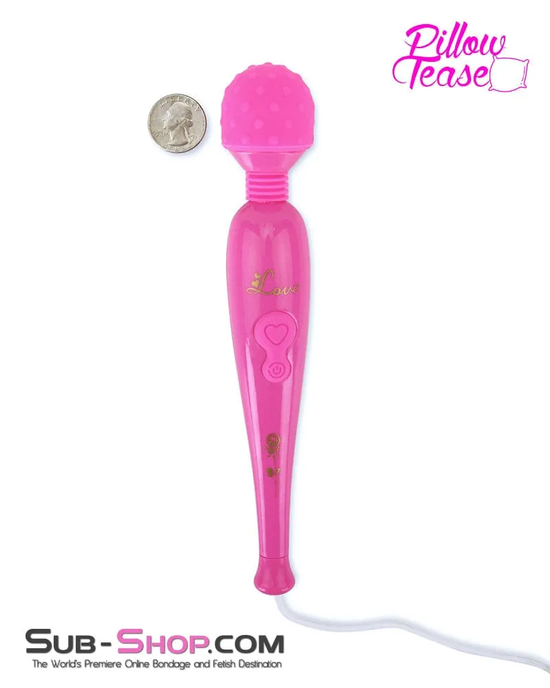 9096M      Pink Vibrating Massaging Wand with USB Cord - LAST CHANCE - Final Closeout!