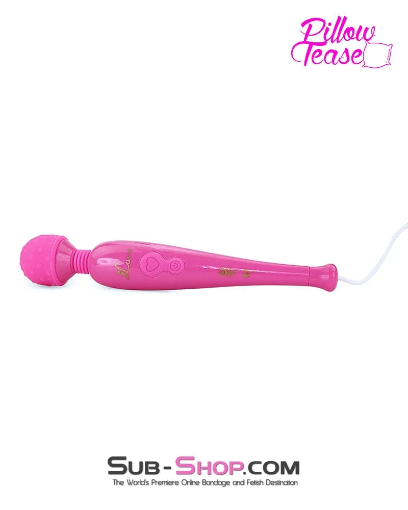 9096M      Pink Vibrating Massaging Wand with USB Cord - LAST CHANCE - Final Closeout!