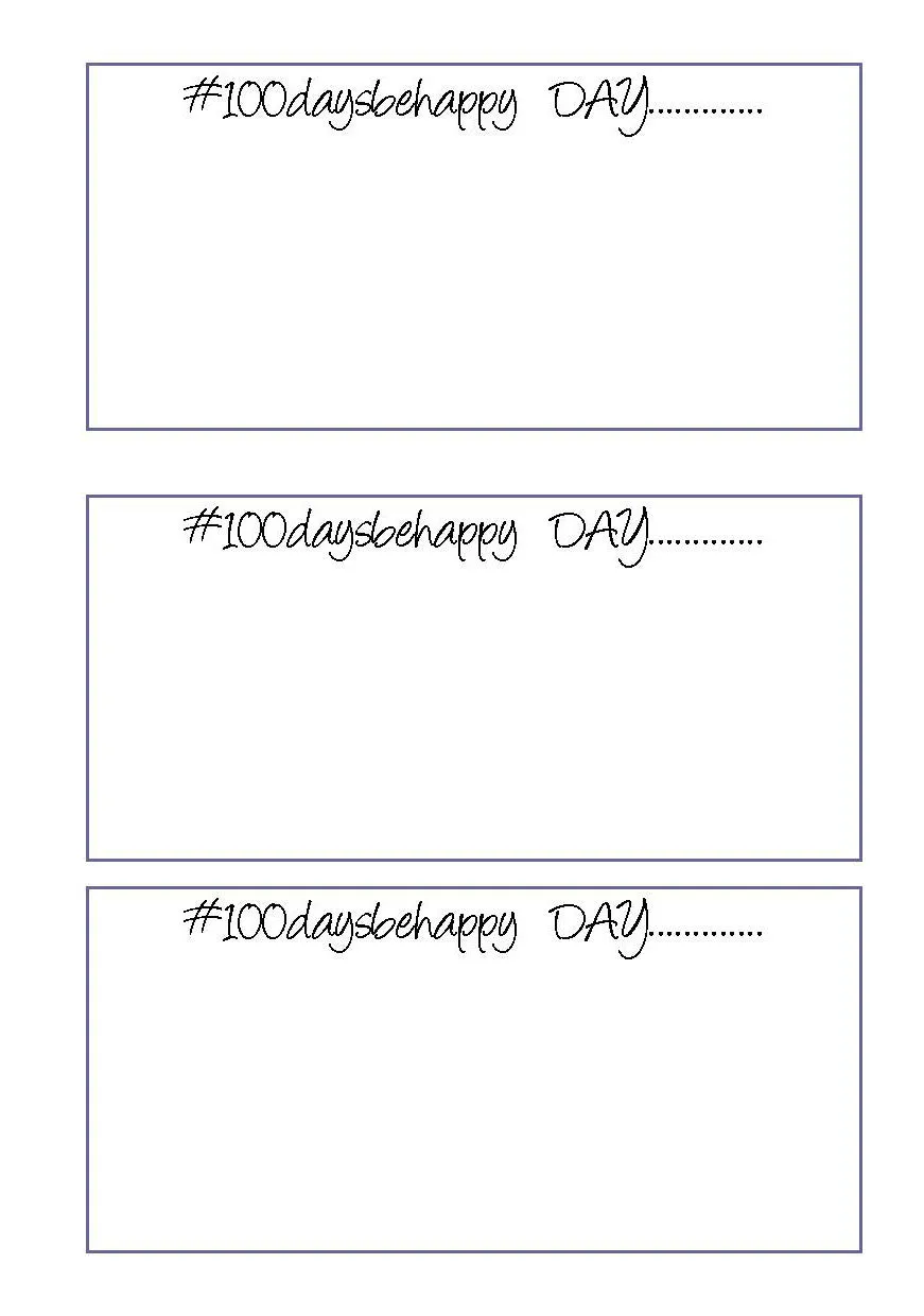 A5 100 Days Be Happy Notebook