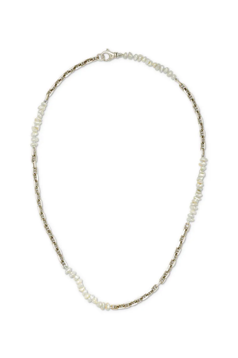 Ace Pearl Link Necklace