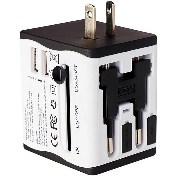 Adventure World Universal Travel Adapter (White)