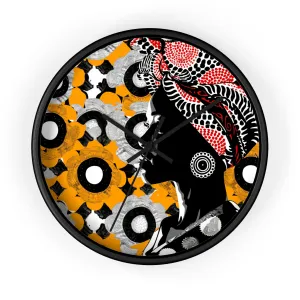 African Heritage Wall Clock - Vibrant Art Decor for Home & Office