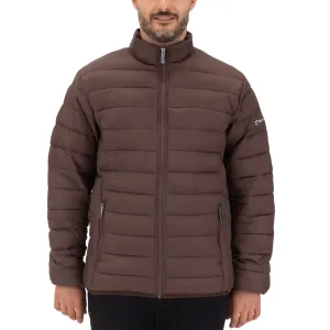 Alpine Swiss Niko Mens Down Alternative Jacket Puffer Coat Packable Warm Insulation & Lightweight Brown XL