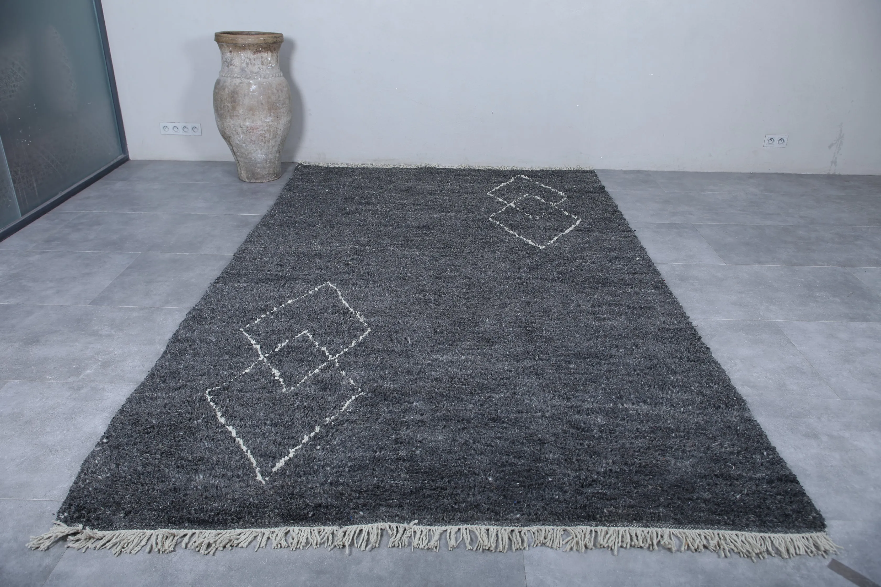 Amazing Moroccan rug - Beni ourain custom size rug