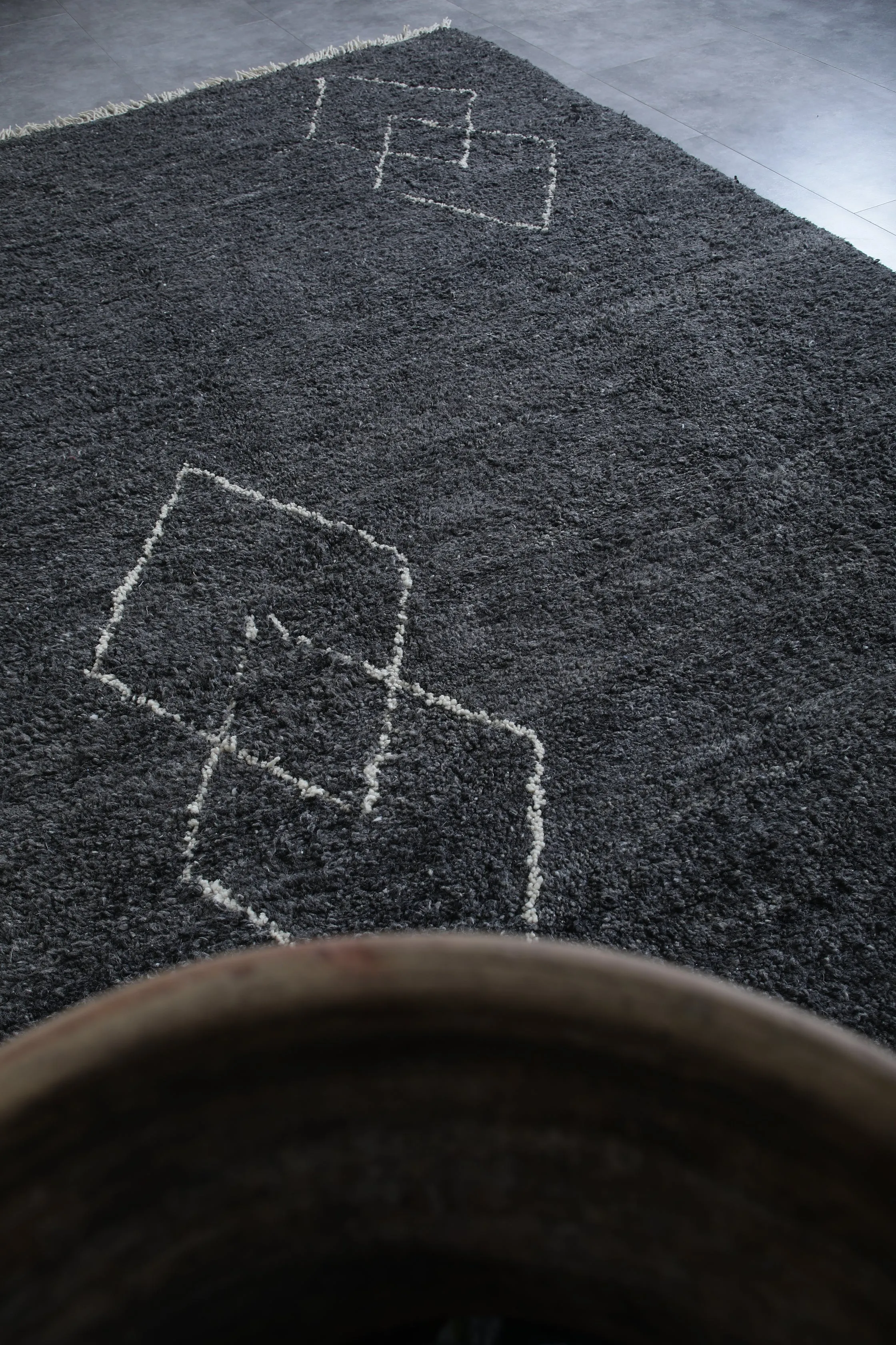 Amazing Moroccan rug - Beni ourain custom size rug