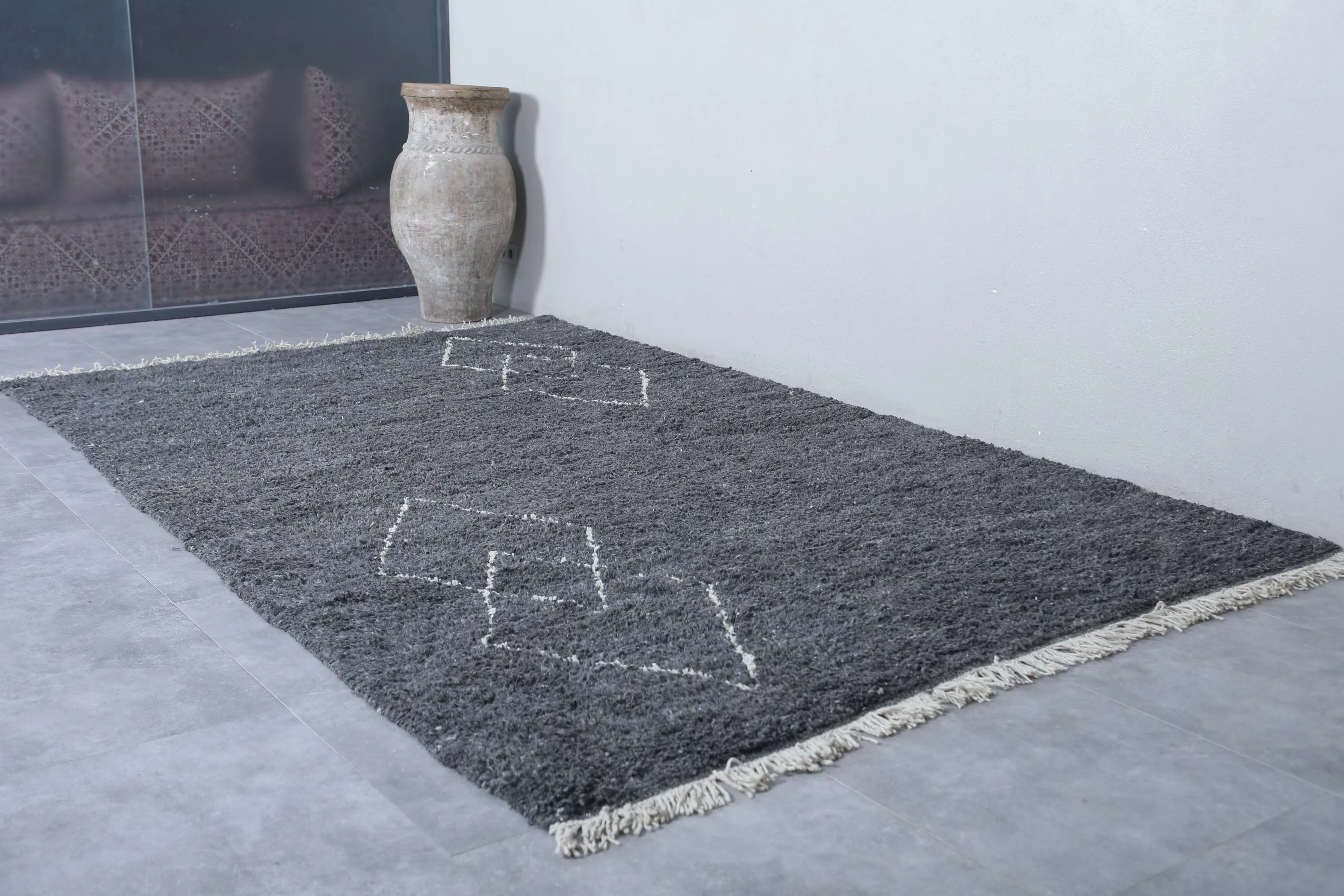 Amazing Moroccan rug - Beni ourain custom size rug