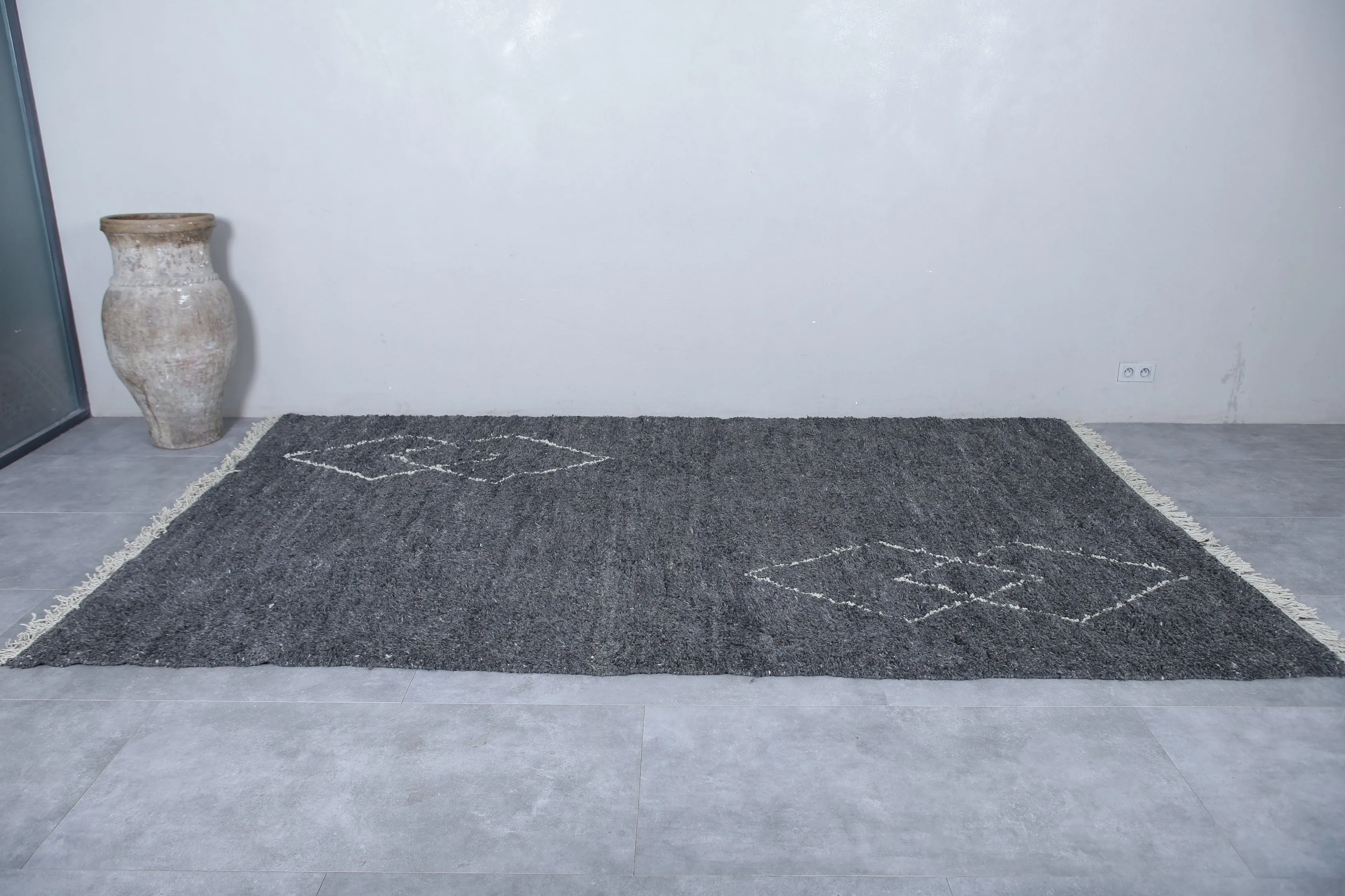 Amazing Moroccan rug - Beni ourain custom size rug