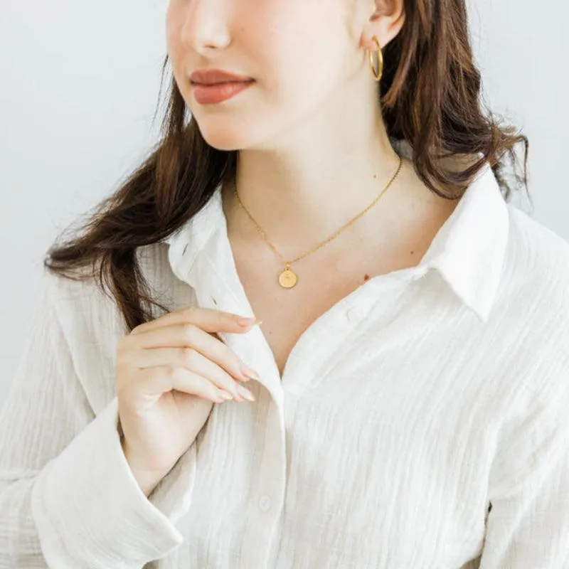 Arabic Letter Pendant Necklace – Elegant Personalized Jewelry