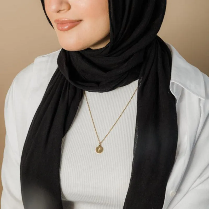 Arabic Letter Pendant Necklace – Elegant Personalized Jewelry