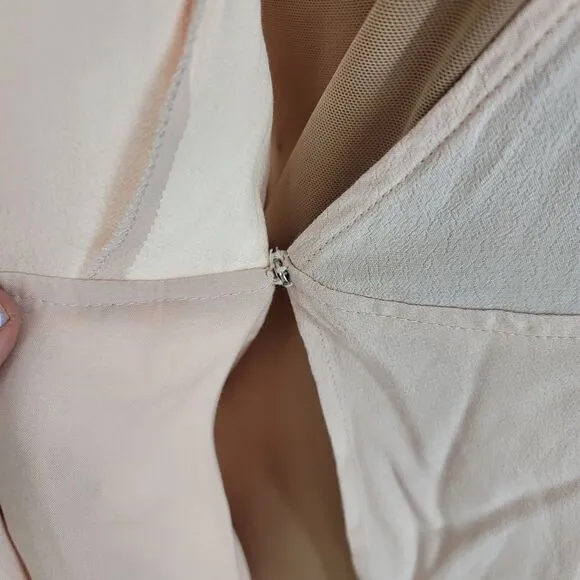 Astr the label peach blush true wrap dress