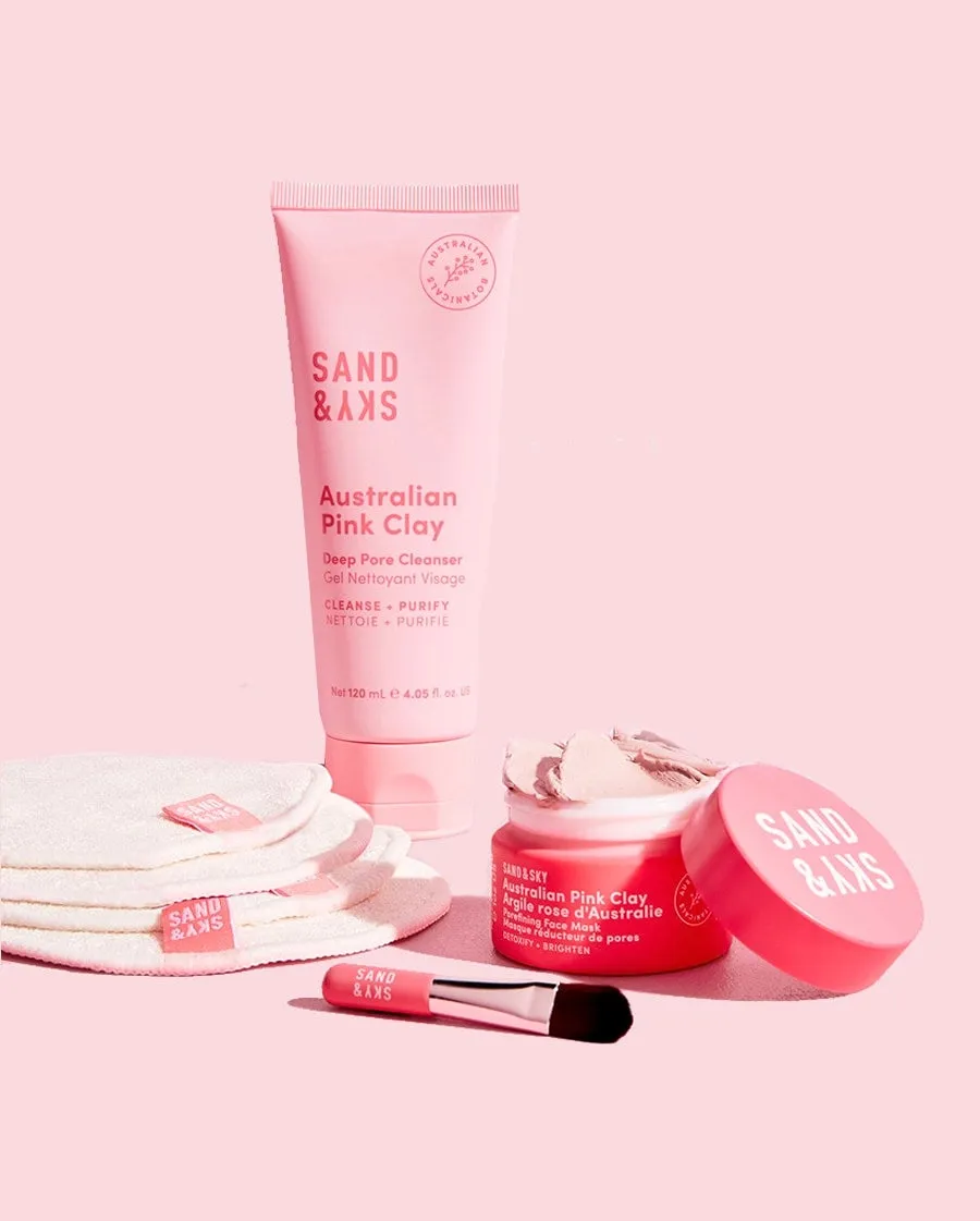 Australian Pink Clay Porefining Face Mask Deluxe Travel Size
