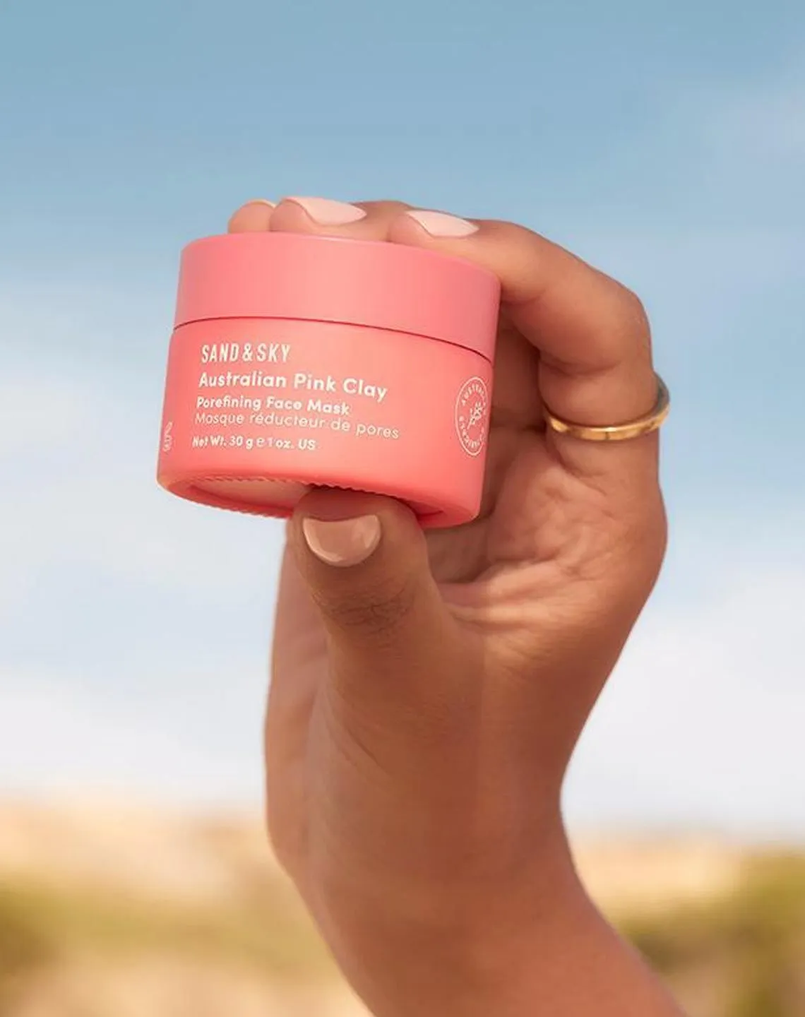 Australian Pink Clay Porefining Face Mask Deluxe Travel Size