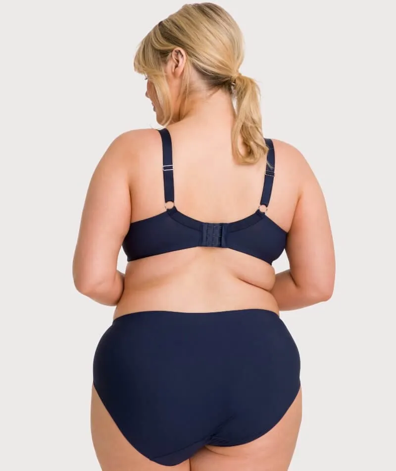 Ava & Audrey Jacqueline Full Brief with Lace - Sapphire